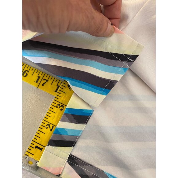 Slazenger Chevron Print Stretch Skort Skirt SMulti-Color Poly Spandex Size 4 - Picture 12 of 12